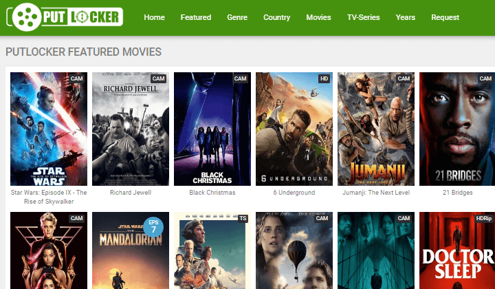 Top Putlocker Alternatives