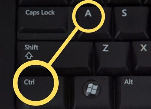 Keyboard key shortcut